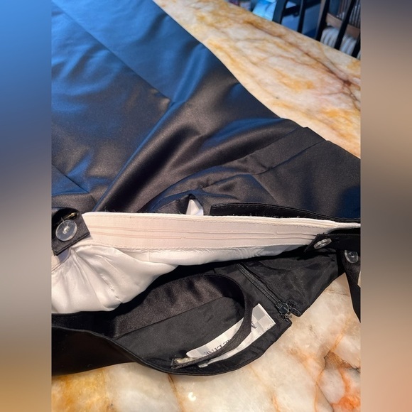 Melanie Lyne Tuxedo Dress With Peekaboo White Shirt. - Picture 8 of 8